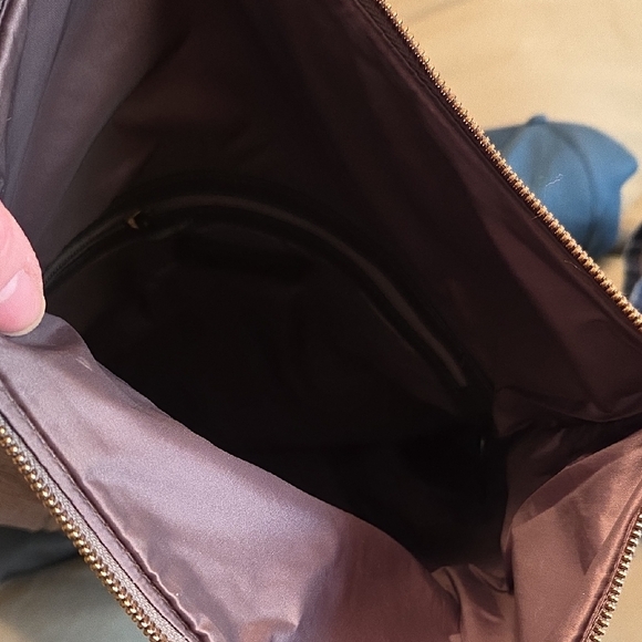 Stylish NWOT Athleta Gray Fold-Over Canvas Bag - Picture 9 of 10